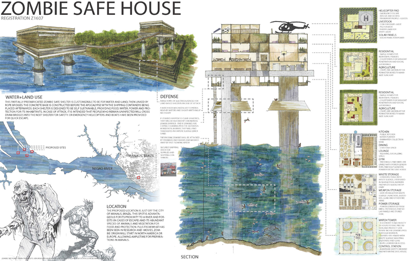 Illustration for article titled 20 Ridiculously Nifty Zombie Safe House Designs